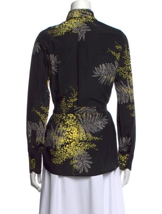 Valentino Silk Printed Button-Up Top