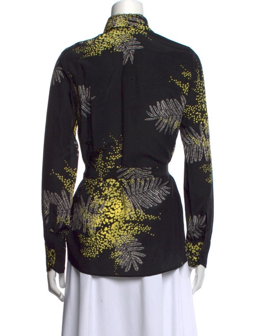 Valentino Silk Printed Button-Up Top