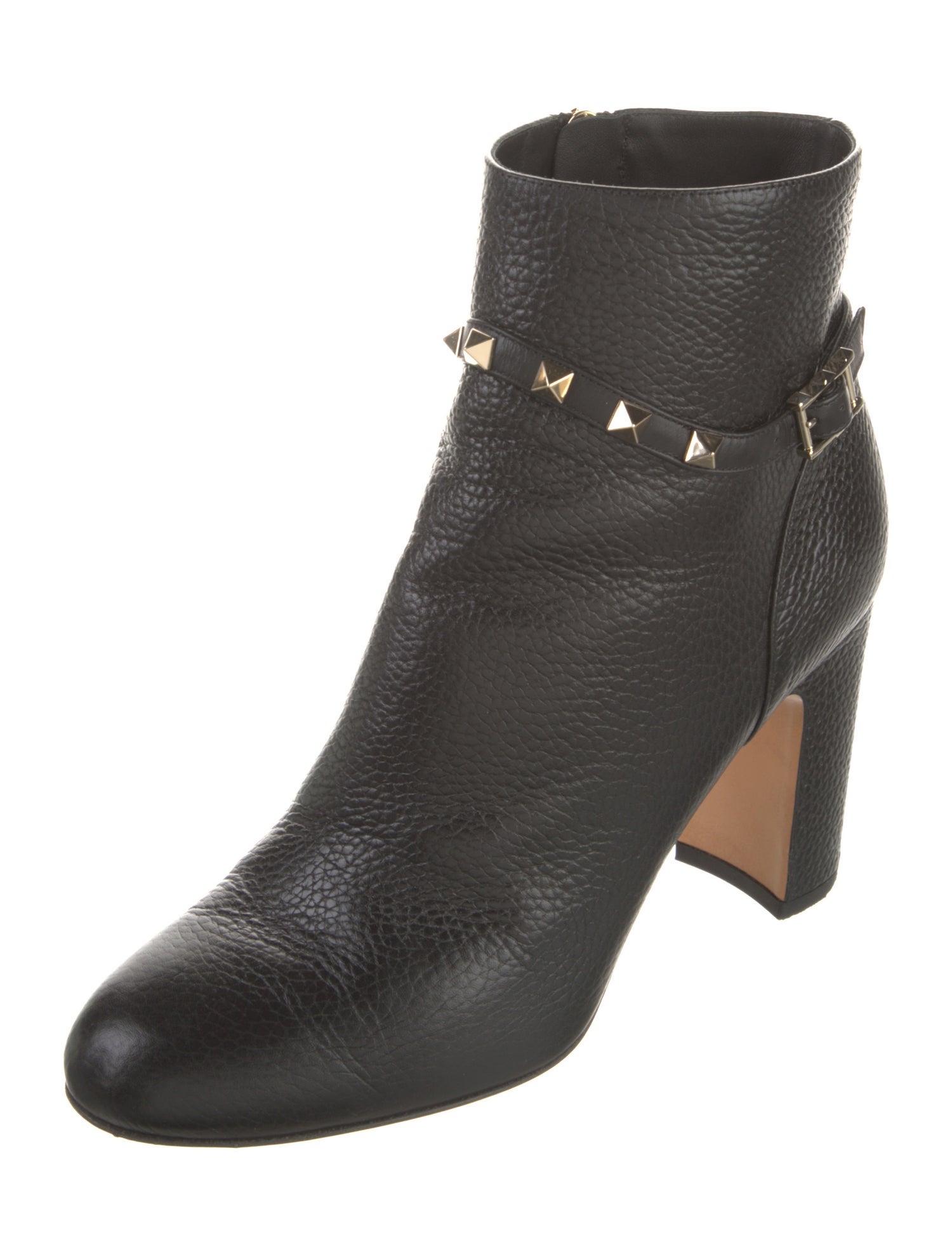 Valentino Rockstud Accents Leather Boots