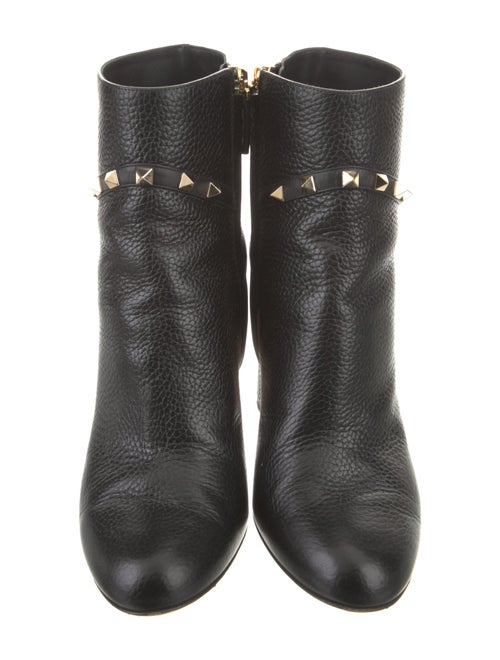 Valentino Rockstud Accents Leather Boots
