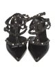 Valentino Rockstud Accents Leather Slingback Pumps