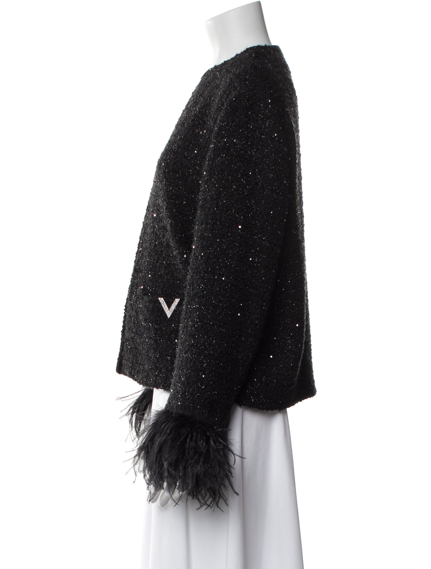 Valentino Tweed Pattern Evening Jacket