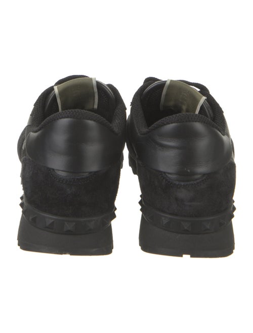Valentino Rockstud Accents Leather Sneakers