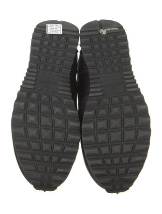 Valentino Rockstud Accents Leather Sneakers