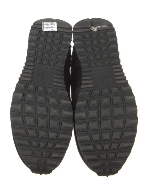 Valentino Rockstud Accents Leather Sneakers