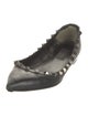 Valentino Rockstud Accents Leather Ballet Flats
