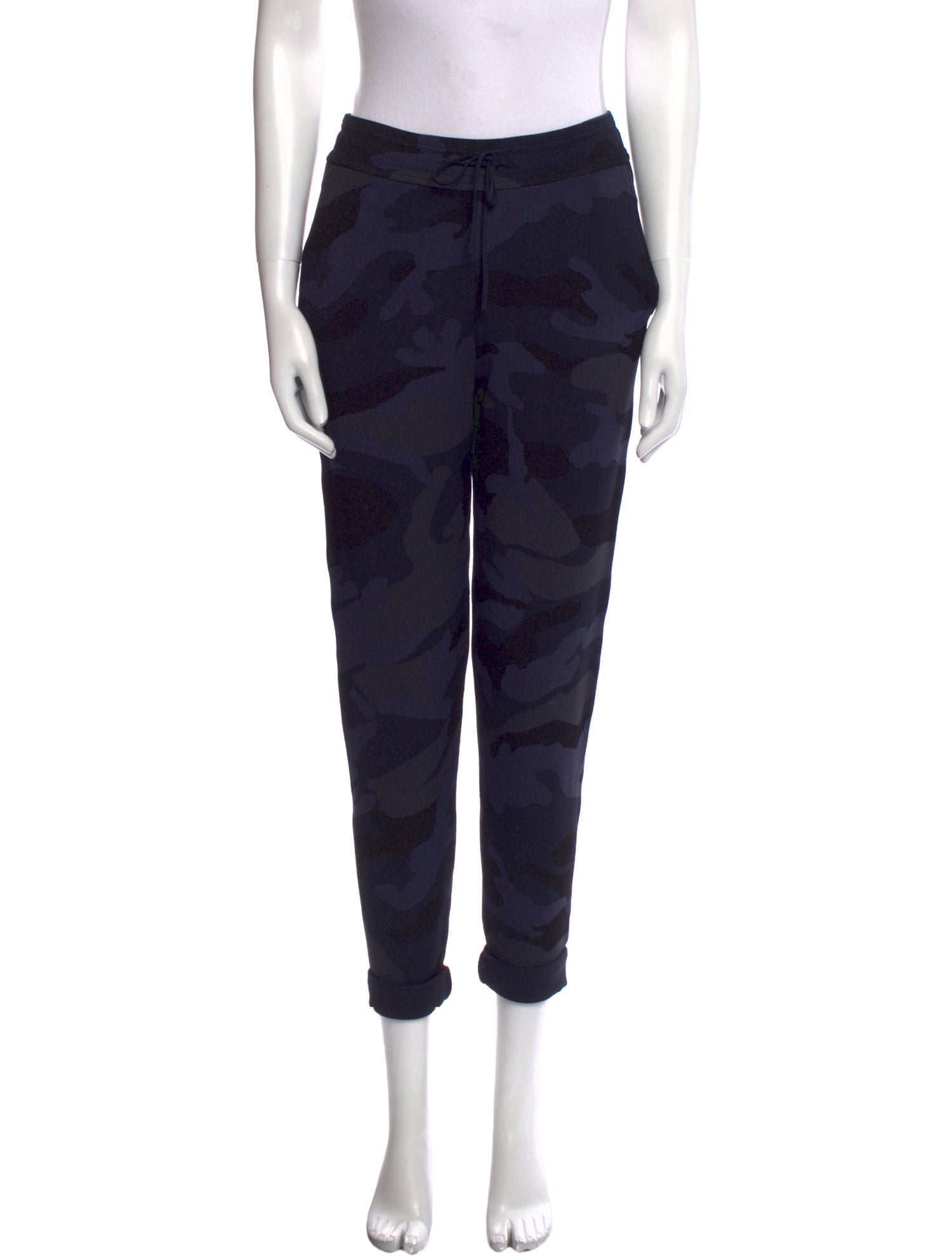 Valentino Camouflage Print Skinny Leg Pants