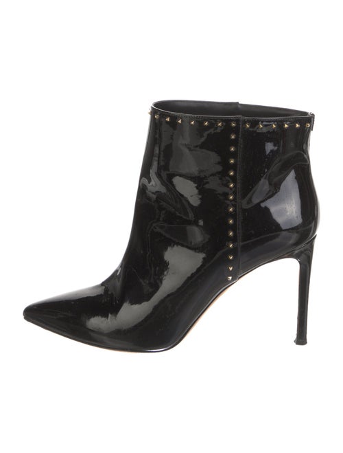 Valentino Rockstud Accents Patent Leather Boots