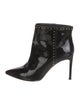 Valentino Rockstud Accents Patent Leather Boots