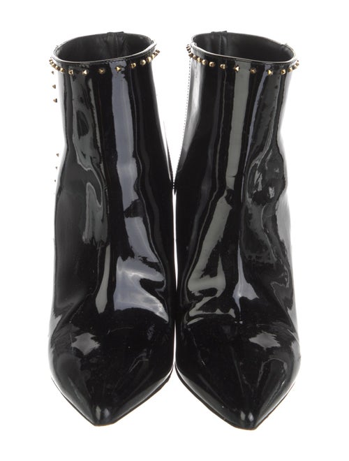 Valentino Rockstud Accents Patent Leather Boots