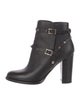 Valentino Rockstud Accents Leather Boots