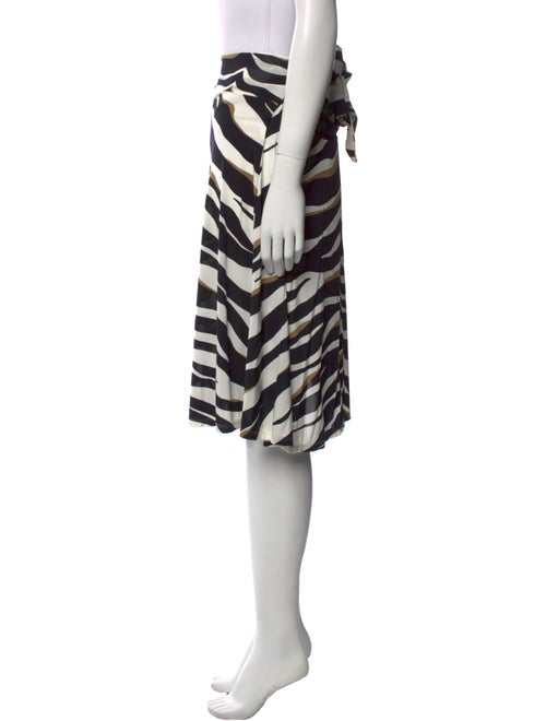 Valentino Animal Print Knee-Length Skirt