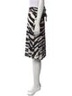 Valentino Animal Print Knee-Length Skirt