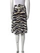 Valentino Animal Print Knee-Length Skirt