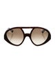 Valentino Oversize Gradient Sunglasses