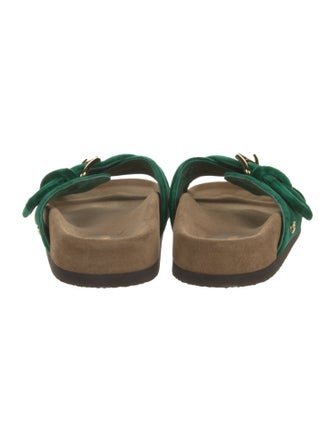 Valentino Velvet Slides