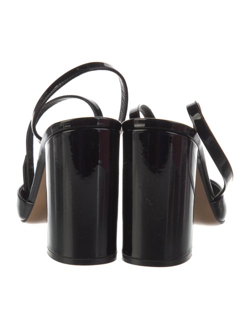 Valentino Rockstud Accents Patent Leather Slingback Pumps