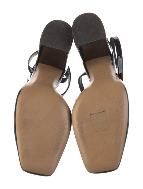 Valentino Rockstud Accents Patent Leather Slingback Pumps