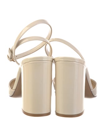 Valentino Rockstud Accents Patent Leather Slingback Pumps