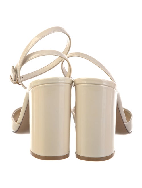 Valentino Rockstud Accents Patent Leather Slingback Pumps