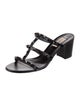 Valentino Rockstud Accents Leather Slides