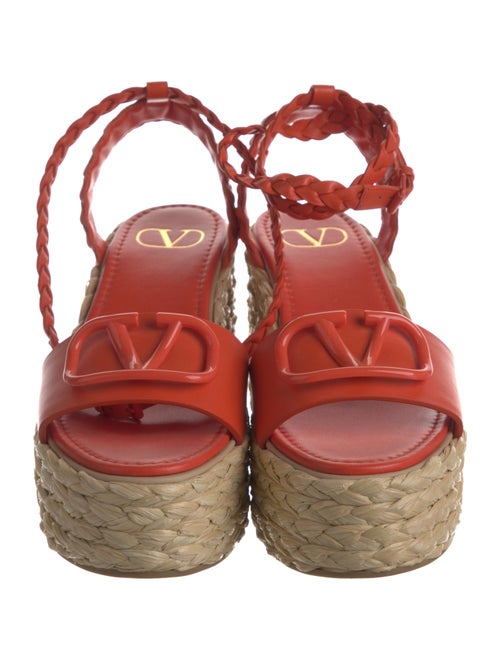 Valentino Leather Espadrilles