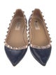 Valentino Rockstud Accents Leather Ballet Flats