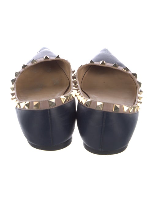 Valentino Rockstud Accents Leather Ballet Flats