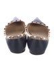 Valentino Rockstud Accents Leather Ballet Flats