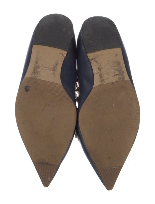 Valentino Rockstud Accents Leather Ballet Flats