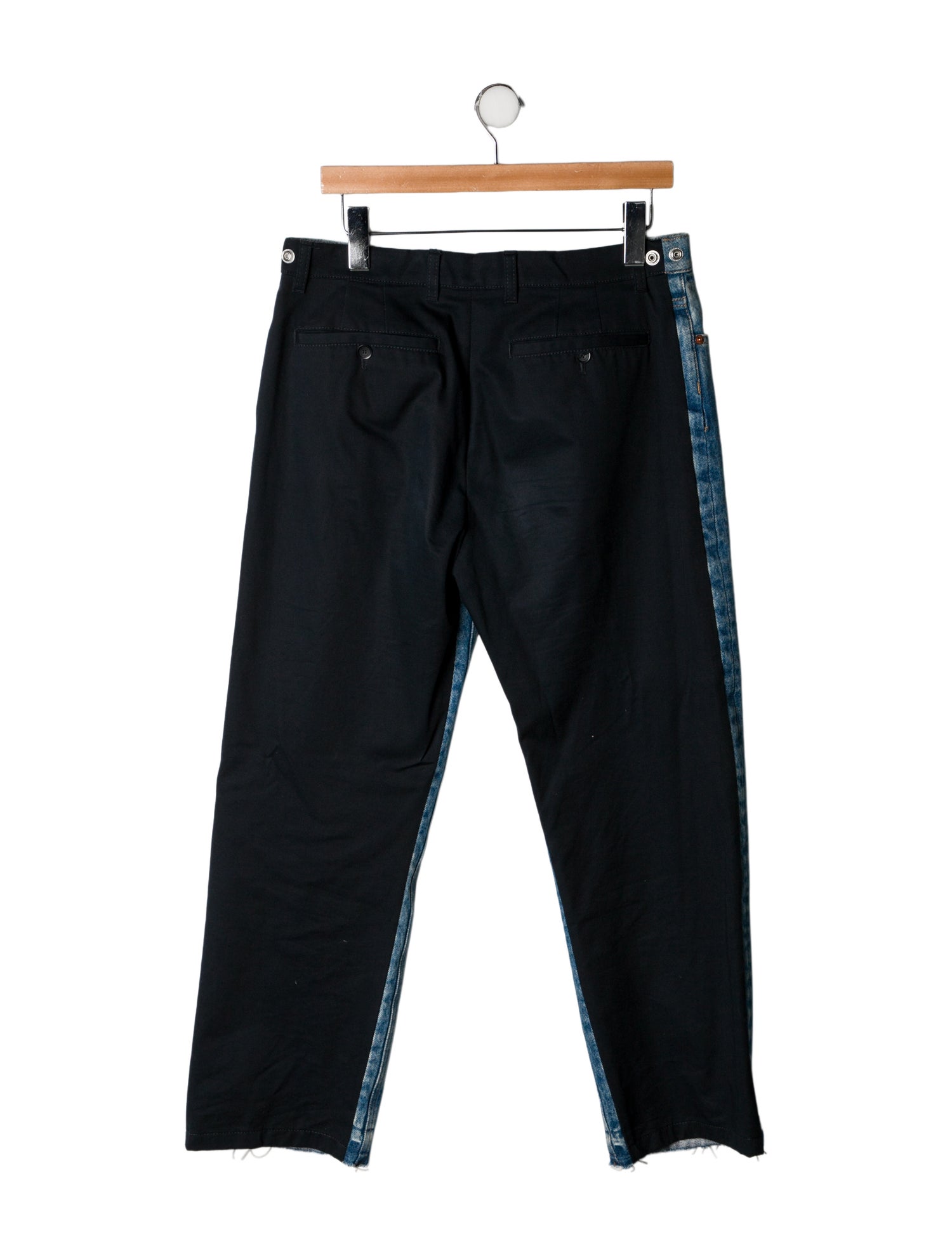 Valentino Split Straight-Leg Jeans