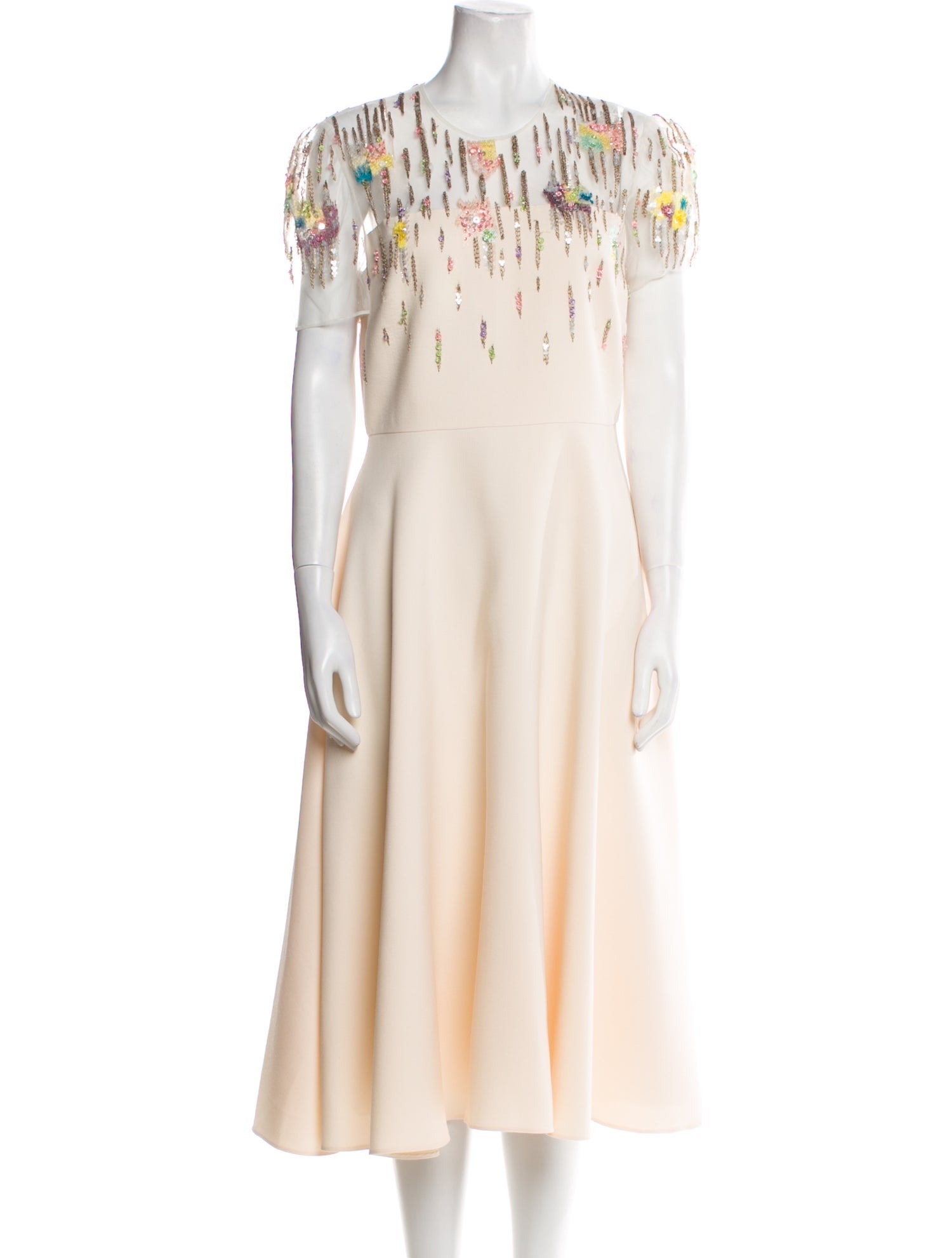 Valentino Virgin Wool Midi Length Dress