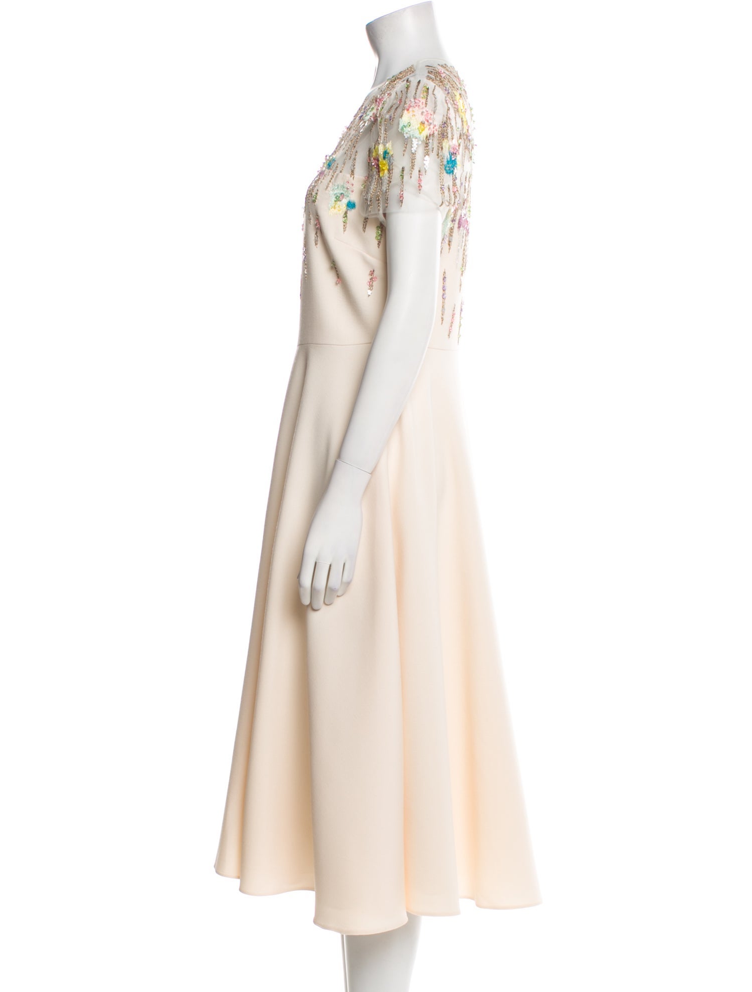 Valentino Virgin Wool Midi Length Dress