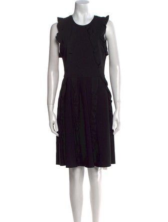 Valentino Crew Neck Knee-Length Dress