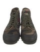 Valentino Canvas Camouflage Print Hiking Boots