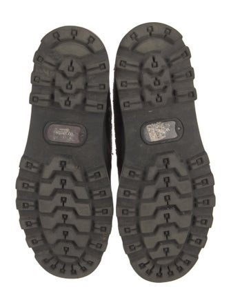 Valentino Canvas Camouflage Print Hiking Boots