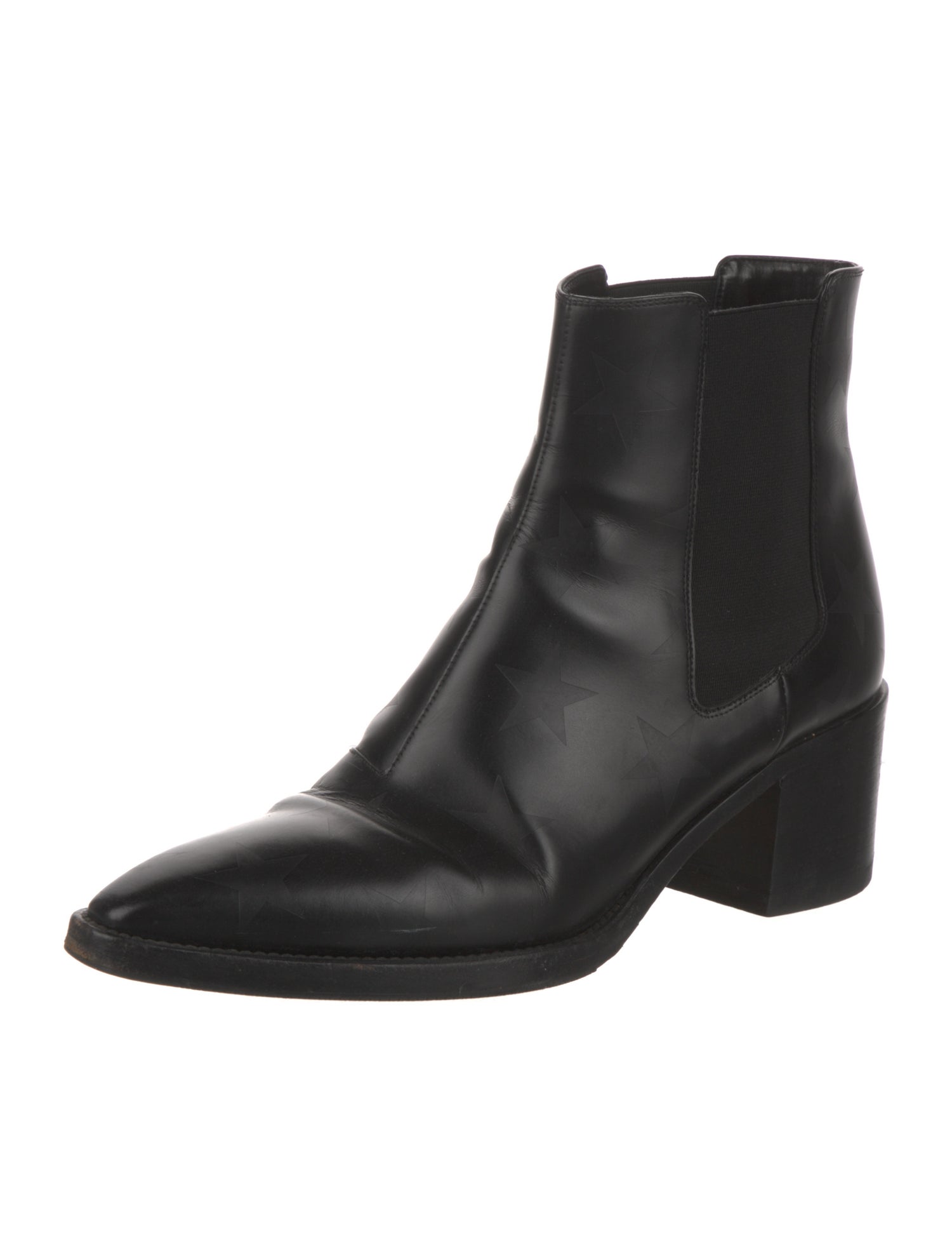 Valentino Rockstud Accents Leather Chelsea Boots
