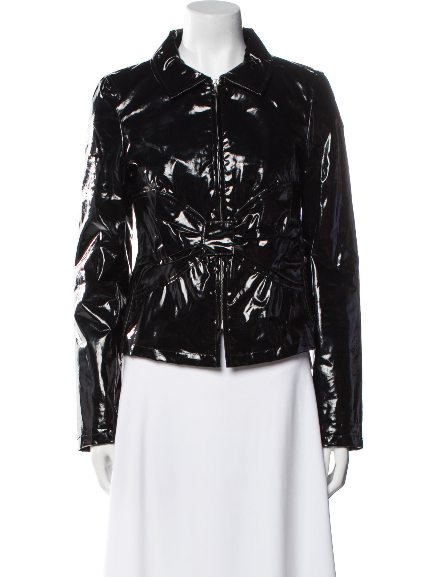 Red Valentino Faux Leather Biker Jacket