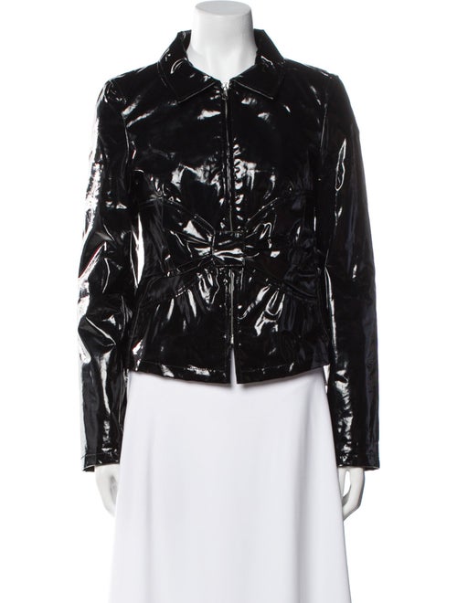 Red Valentino Faux Leather Biker Jacket
