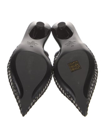 Valentino Leather Slingback Flats