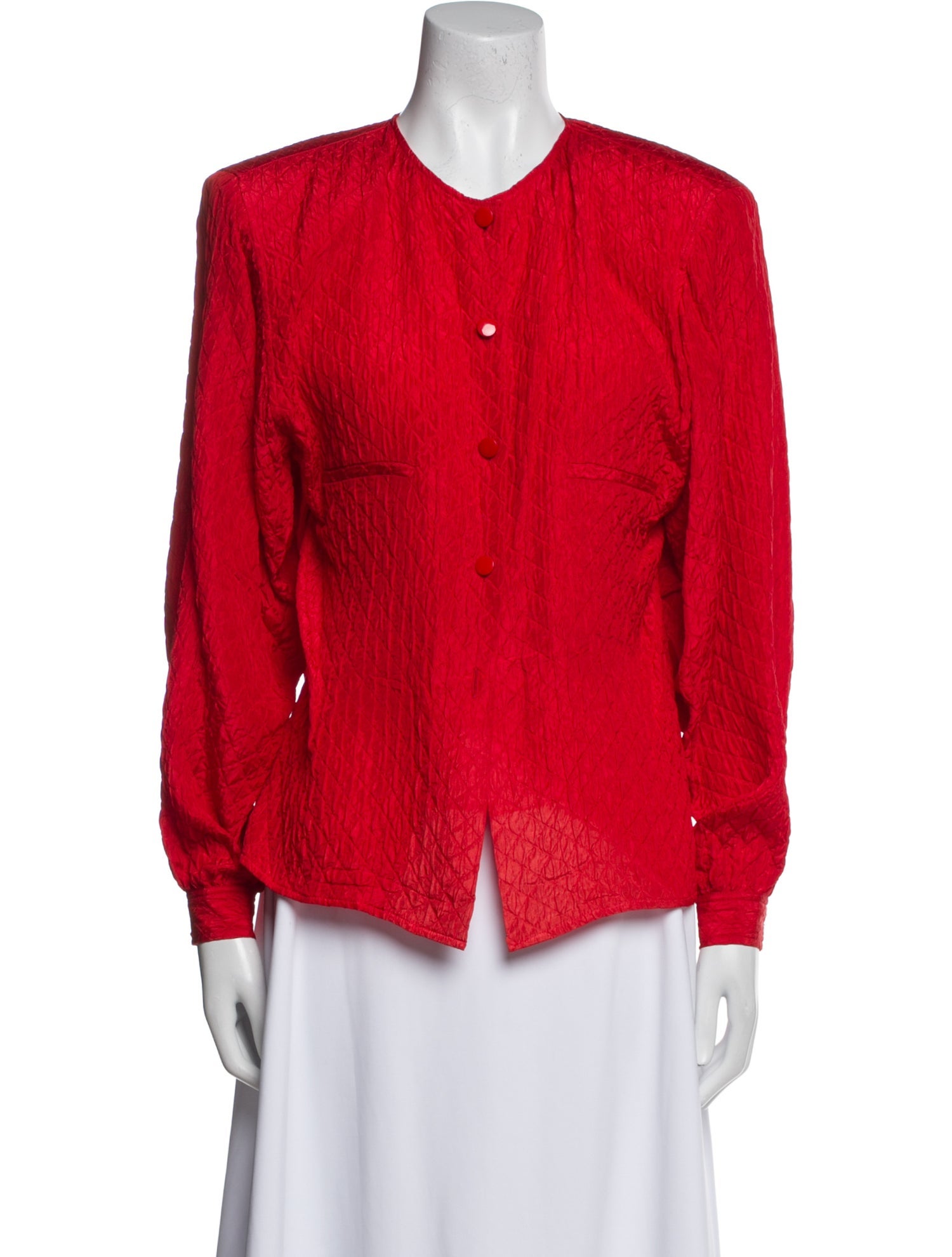 Valentino Silk Long Sleeve Blouse