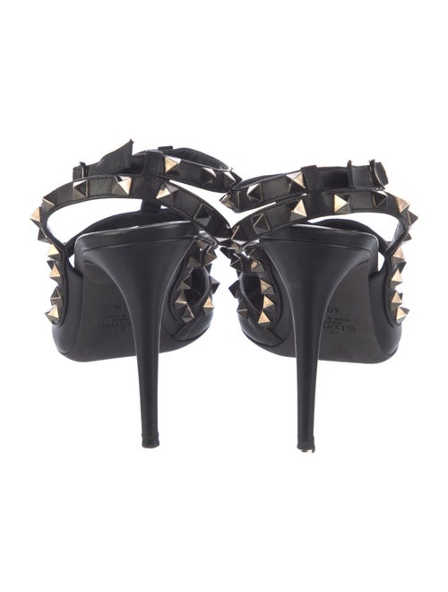 Valentino Rockstud Accents Leather T-Strap Pumps