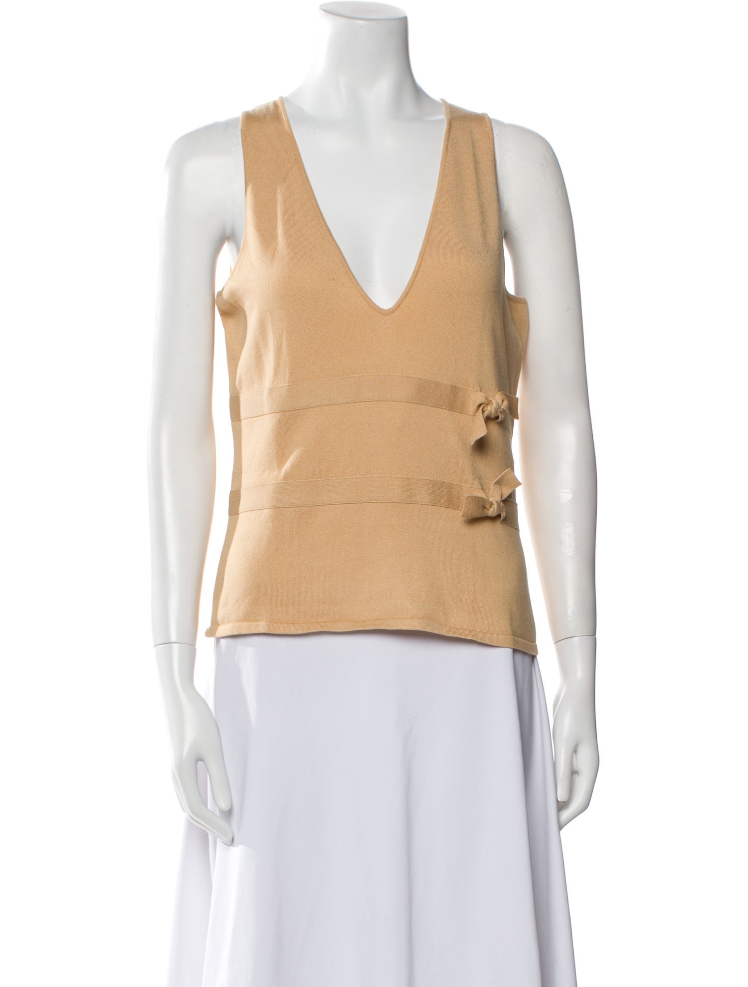 Valentino V-Neck Sleeveless Top