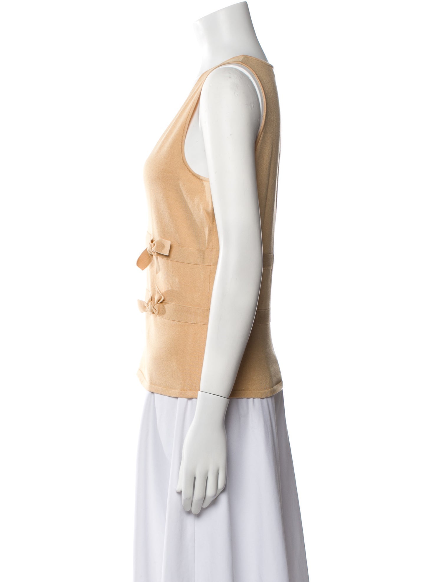 Valentino V-Neck Sleeveless Top