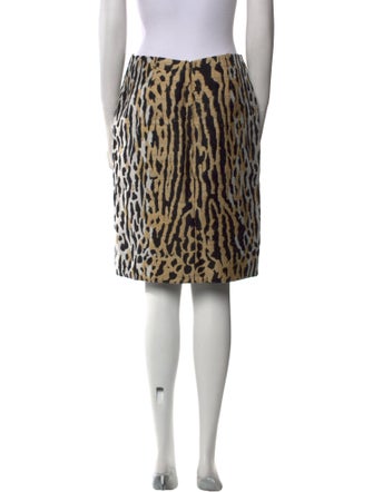 Valentino Animal Print Knee-Length Skirt