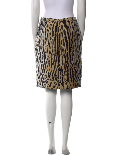 Valentino Animal Print Knee-Length Skirt
