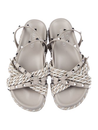 Valentino Rockstud Accents Studded Accents Espadrilles