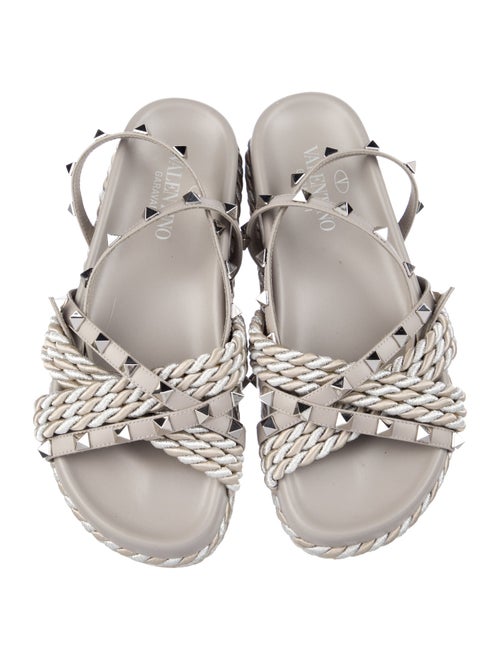 Valentino Rockstud Accents Studded Accents Espadrilles