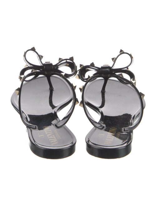 Valentino Rockstud Accents Rubber Slides