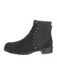 Valentino Rockstud Accents Suede Chelsea Boots